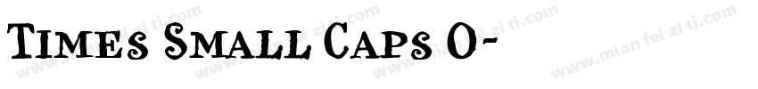 Times Small Caps O字体转换